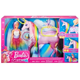 Mattel Lalka Jednorożec Magia świateł FXT26 - Lalki dla dziewczynek - miniaturka - grafika 1