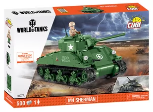 Cobi 3007 SMALL ARMY WORLD OF TANKS SHERMAN A1 / FIREFLY + KODY DO WOT - Klocki - miniaturka - grafika 1