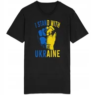 Koszulki męskie - Koszulka Ukraina I Stand With Ukraine Wspieram - miniaturka - grafika 1
