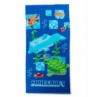 Okrycia kąpielowe dla dzieci - RĘCZNIK bawełniany MINECRAFT 70x140 cm - miniaturka - grafika 1