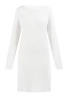 Sukienki - Jalene Damska sukienka z dzianiny 81133397, biała, XS/S, biały (wollweiss), XS-S - miniaturka - grafika 1