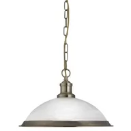 Lampy sufitowe - Szklana lampa wisząca Bistro o złotym blasku - miniaturka - grafika 1