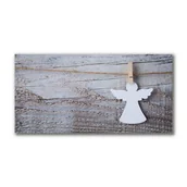 Naklejki na drzwi i meble - Obraz na Płótnie Święta Aniołek Zima - miniaturka - grafika 1