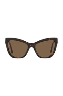 Versace okulary przeciwsłoneczne damskie kolor brązowy - Okulary przeciwsłoneczne - miniaturka - grafika 1
