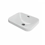 Umywalki - Excellent Umywalka wpuszczana w blat 57 Hasko Excellent CEAC.3718.570.WH - miniaturka - grafika 1