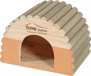 ZOLUX Domek drewniany Home Color z bali S 150x210x150 mm - Akcesoria dla gryzoni - miniaturka - grafika 1