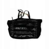 Torebki damskie - Czarna pojemna torebka damska z uchwytami Victoria's Secret - miniaturka - grafika 1