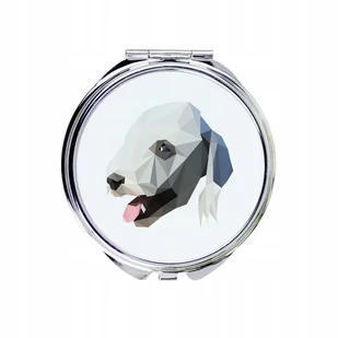 Bedlington Terrier Lusterko Pies geometryczny - Lusterka do makijażu - miniaturka - grafika 1