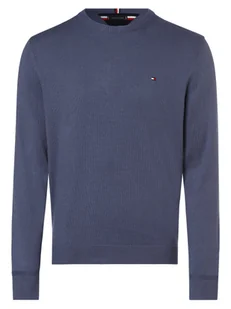 Tommy Hilfiger Sweter z dodatkiem kaszmiru Mężczyźni Bawełna niebieski jednolity, S - Swetry męskie - miniaturka - grafika 1