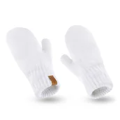 Rękawiczki - Nandy Rękawiczki Damskie Jednopalczaste - Nrd-17680-07-Bialy - miniaturka - grafika 1