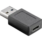 Kable - Goobay Adapter USB 3.0 Super Speed; USB 3.0 Super Speed adapter, czarna  wtyczka USB-C (TM)-Female > USB 3.0-(typ A) 45400 - miniaturka - grafika 1