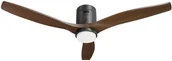 Wentylatory - Hombli smarter Deckenventilator mit Licht, Black & Dark Wood - miniaturka - grafika 1