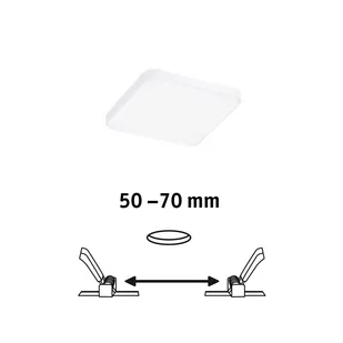 Paulmann Veluna Edge LED IP44 4000K 9x9cm - Oprawy, klosze i abażury - miniaturka - grafika 1