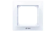 Klawisze i ramki - Ramka pojedyncza Ospel Impresja RH-1Y/00 do łączników IP44 biała - miniaturka - grafika 1