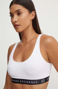 Armani Exchange biustonosz kolor biały gładki 947029 CC502 - Biustonosze - miniaturka - grafika 1