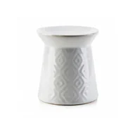 Świece - Kominek zapachowy Ceramiczny GEOM Biel - miniaturka - grafika 1