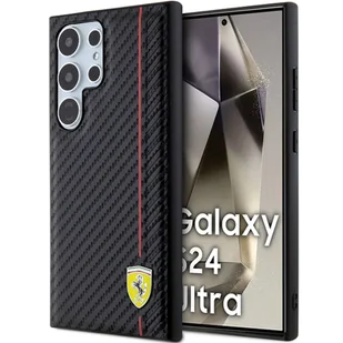 Ferrari FEHCS24SN3DUR S24 S921 czarny/black hardcase Carbon Printed Line - Etui i futerały do telefonów - miniaturka - grafika 8
