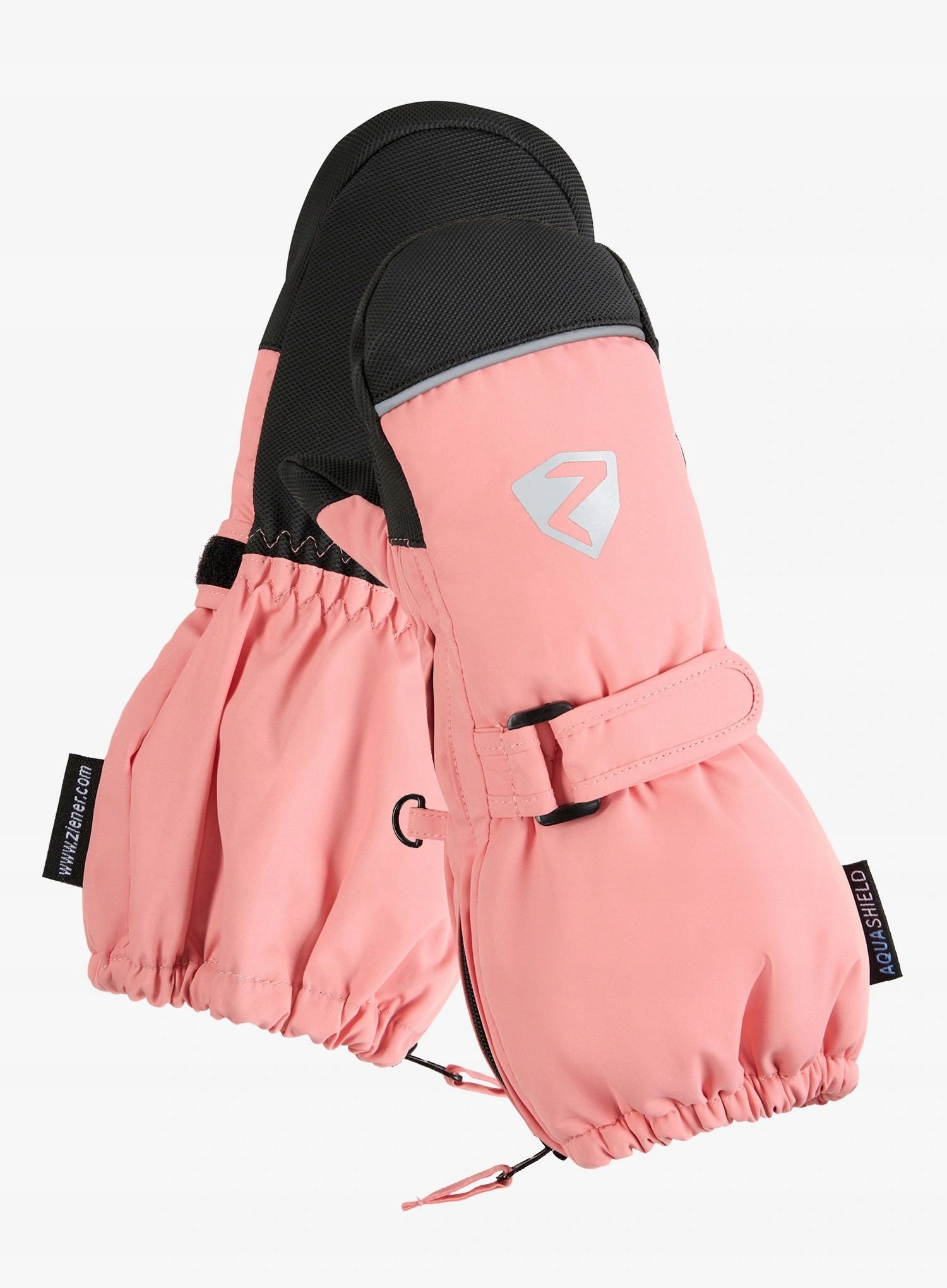 Rękawiczki dziecięce Ziener Lanupo As Mitten Minis pink vanilla 110 cm