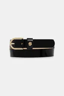 Paski - BOSS pasek skórzany damski kolor czarny 50553385 - miniaturka - grafika 1