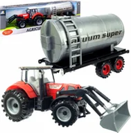 Samochody i pojazdy dla dzieci - Duży Traktor z Przyczepą Ciągnik NAPĘD Ruchome elementy - miniaturka - grafika 1