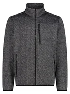 Odzież trekkingowa męska - CMP Kurtka polarowa w kolorze szarym - miniaturka - grafika 1