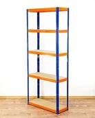 Szafy i regały magazynowe - Regał Helios magazynowy metalowy HNO_180X075X30_5_350 ilość półek 5 nośność 350 kg / Wamar-Sosenka - miniaturka - grafika 1