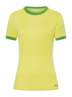 Koszulki sportowe damskie - Marmot Koszulka funkcyjna "Switchback" w kolorze żółtym - grafika 1