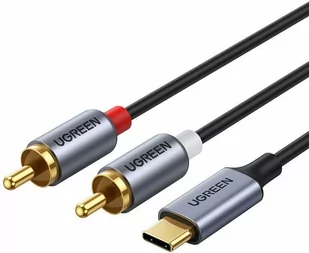 UGREEN kabel przewód audio dźwiękowy USB Typ C (męski) - 2RCA (męski) 1,5m szary (20193 CM451) 20193 CM451 - Kable - miniaturka - grafika 2