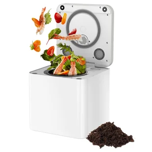Kompostownik kuchenny BEECO HQD-314Pro, pojemność 3,3L, zamienia odpadki w naturalny nawóz, wbudowane światło UVC - Biały - Młynki i rozdrabniacze odpadów - miniaturka - grafika 1