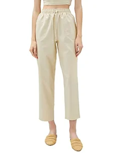 Koton Damskie spodnie z linen Mix Drawstring Pants, beżowy (063), 42 - Spodnie damskie - miniaturka - grafika 1