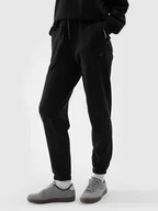 Spodnie damskie - Spodnie dresowe joggery damskie 4F 4FWMM00TTROF1138-20S Czarny - miniaturka - grafika 1