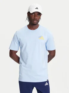 adidas T-Shirt Food Grilled Cheese Graphic JM6460 Błękitny Regular Fit - Koszulki męskie - miniaturka - grafika 1