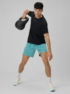 Spodenki męskie - 4F Spodenki treningowe szybkoschnące męskie - niebieskie XXL - miniaturka - grafika 1