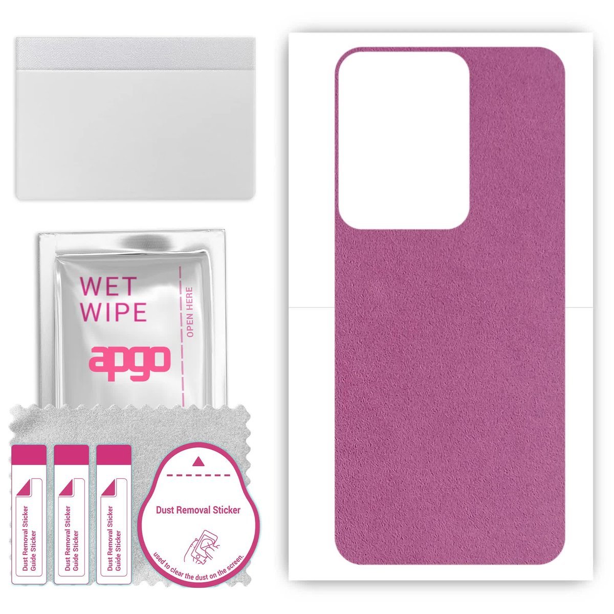 Folia naklejka skórka strukturalna na TYŁ Zamsz do Vivo Y36i - Zamsz Fioletowy - apgo SKINS