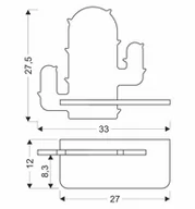 Lampy ścienne - Candellux Lampa kinkiet 21-00996 z serii CACTUS 1 - miniaturka - grafika 1