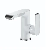 Baterie umywalkowe - Aqualine Washbasin faucet BIANCA, side handle, white - miniaturka - grafika 1