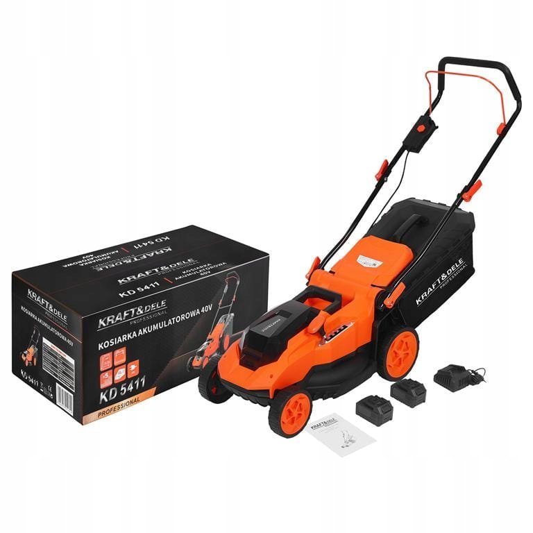Kraft&Dele Kosiarka Akumulatorowa do Trawy 40V 38 cm Kosz 50L