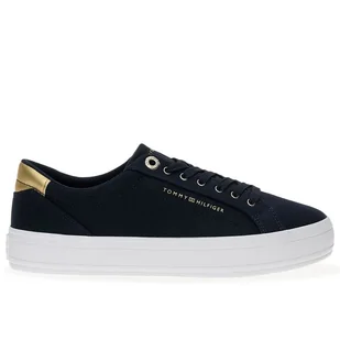 Buty Tommy Hilfiger Essential Vulc Canvas FW0FW07682-DW6 - granatowe - Trampki damskie - miniaturka - grafika 1