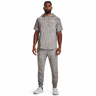 Męskie spodnie dresowe Under Armour UA Rival Terry Jogger - szare - UNDER ARMOUR - Spodnie sportowe męskie - miniaturka - grafika 1