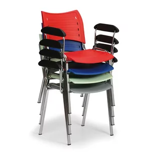 Fotel biurowy, krzesło biurowe Plastikowe krzesła Smart - chromowane nogi z podłokietnikami - Fotele i krzesła biurowe Fotel biurowy, krzesło biurowe Plastikowe krzesła Smart - chromowane nogi z podłokietnikami - Fotele i krzesła biurowe - miniaturka - grafika 2