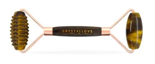 Crystallove Crystallove Crystallove Men Masażer Do Twarzy 3D Z Tygrysiego Oka Efekt masażu i drenażu limfatycznego 1 szt - Rollery do masażu - miniaturka - grafika 1
