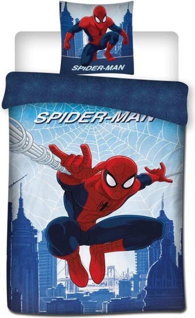 Pościel Spider-Man Marvel Dwustronna 140x200 Bawełniana