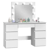 Toaletki - Biała duża toaletka z szufladami M5-R49 - miniaturka - grafika 1