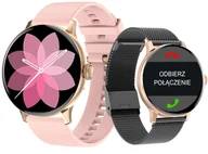 Smartwatch - Giewont Supernova SmartCall GW330-4 Black Shine/Powder Pink - miniaturka - grafika 1