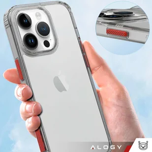 Etui na telefon Alogy Protective Case obudowa ochronna do Apple iPhone 14 Pro Max Czarno-przezroczyste - Etui i futerały do telefonów - miniaturka - grafika 6