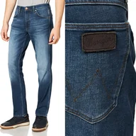 Spodnie męskie - Wrangler Greensboro Blue Sweep Brushed W31 L34 - miniaturka - grafika 1