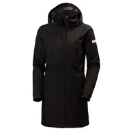 Płaszcze damskie - Helly Hansen Aden Long, płaszcz przeciwdeszczowy, damski, czarny - miniaturka - grafika 1