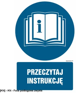 SIGNPROJECT GL031 - Przeczytaj instrukcję 700x1050 - Tablice BHP - miniaturka - grafika 1
