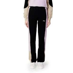 FILA Damskie spodnie rekreacyjne Bellegarde Track, Czarno-fair Orchid-Fields Of Rye, XS - Spodnie damskie - miniaturka - grafika 1