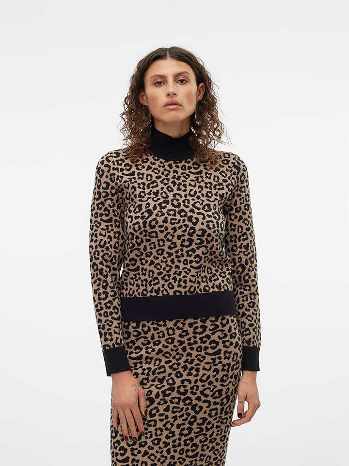 Vero Moda Sweter w kolorze beżowym